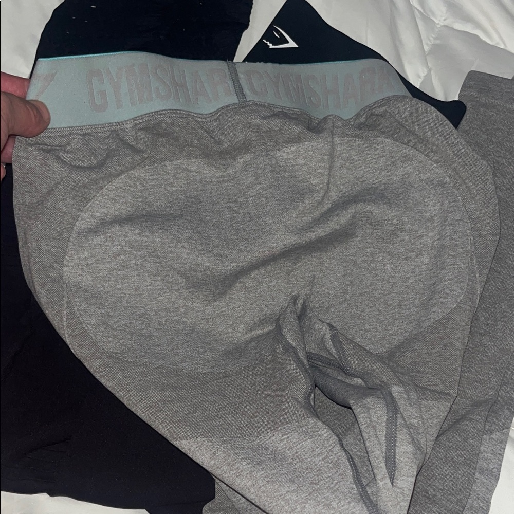 Gymshark Black and Gray Leggings Bundle. - Picture 2 of 4